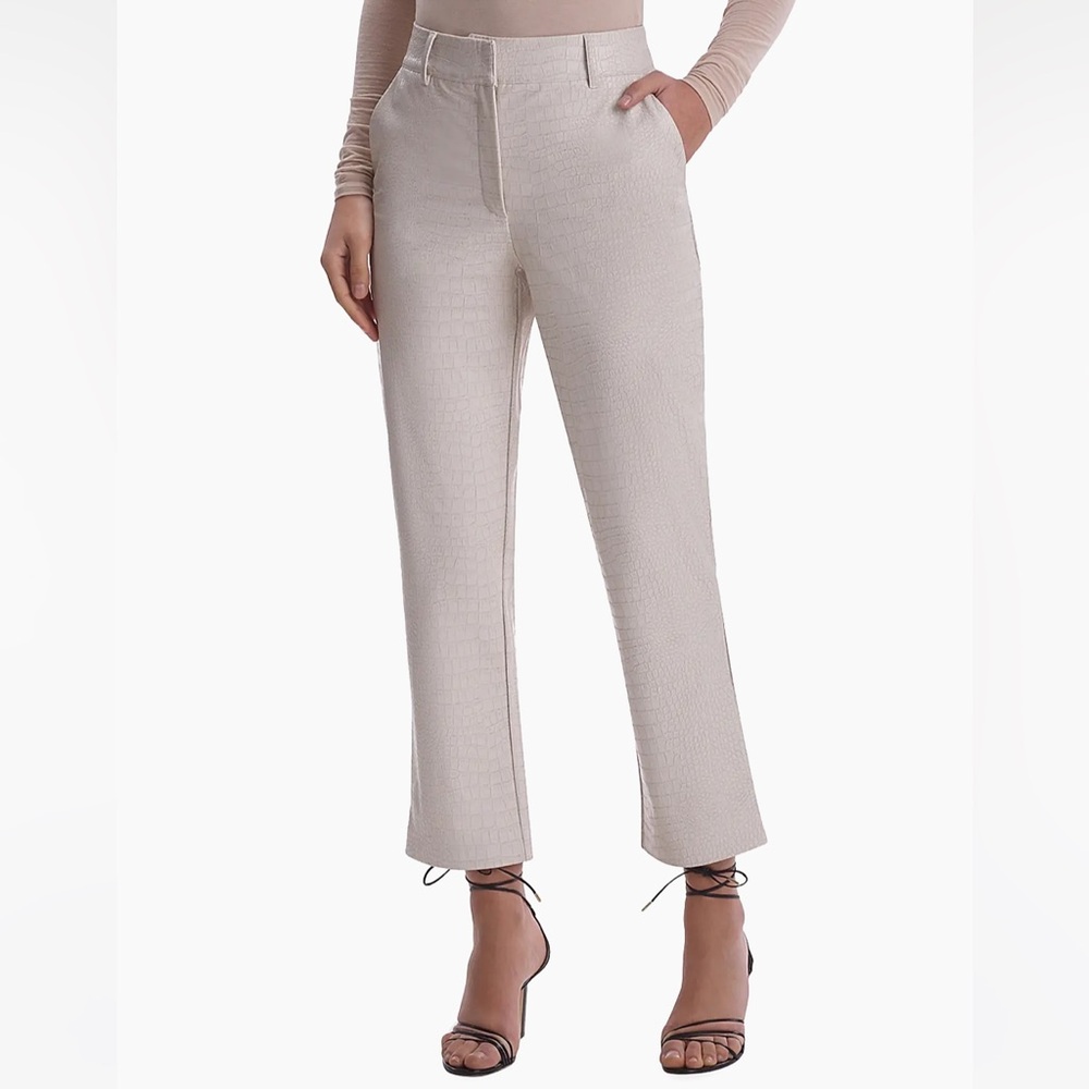 COMMANDO Faux Leather Croc-Effect Pants